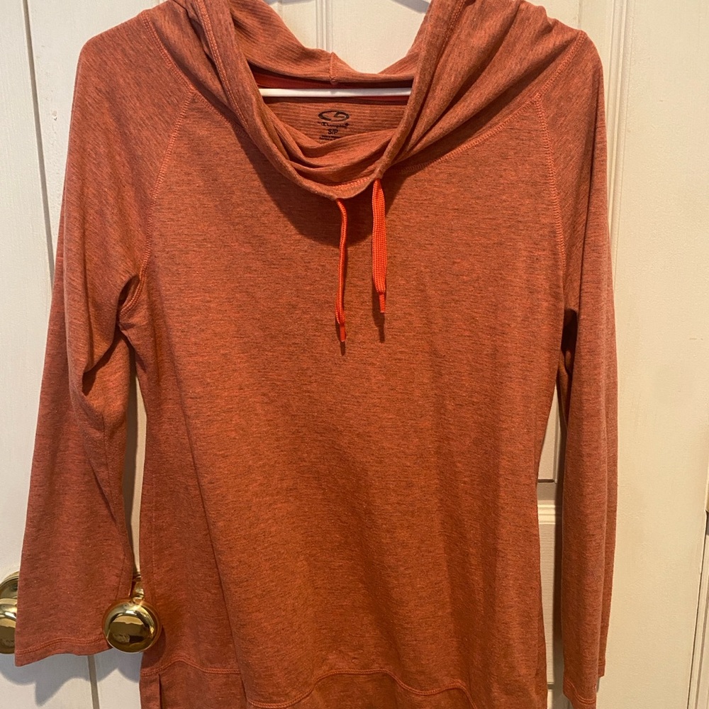 Women's Coral Hoodie Top
